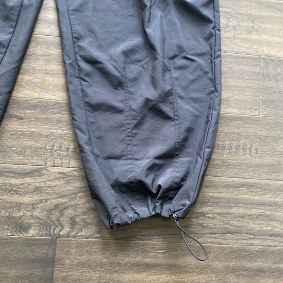 Cargo Parachute Pants Womens Sz XL Black Lightweight Streetwear - Picture 4 of 6